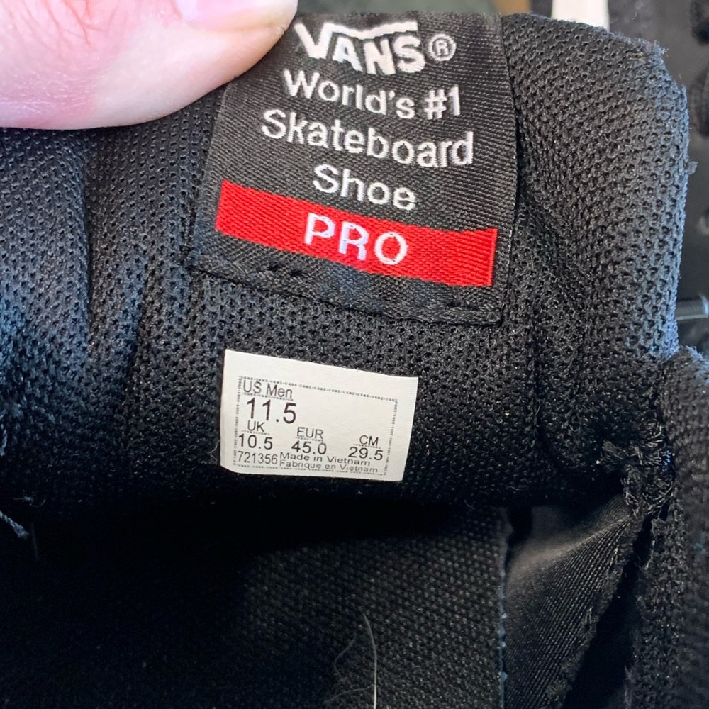 Two Pair of Vans! Both size 11.5. One black, one gray and gumshoe. EUC!